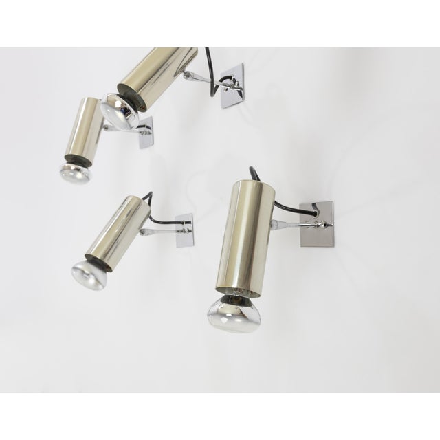 Vintage Model 36 Wall Lamps by Gino Sarfatti for Arteluce, 1950s, Set of 5 For Sale - Image 6 of 8