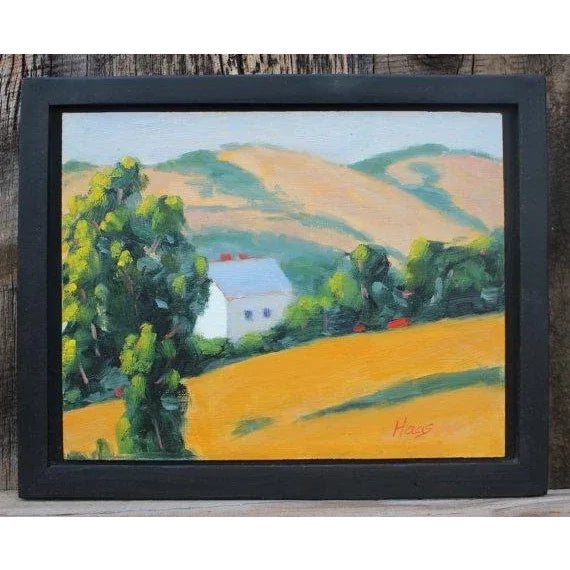 Wood Quiet Places & Journeys — The Old Guard House #2 (Original Oil Painting Landscape) For Sale - Image 7 of 8