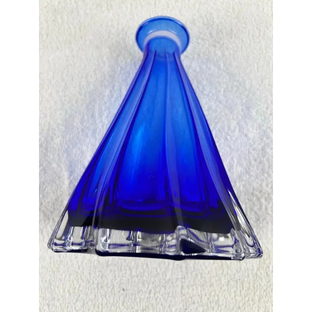 Rare Murano Glass Decanter in Cobalt Blue With Jewel-Tone StemGlasses Set, 7 PCS For Sale - Image 16 of 18