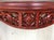20th Century Fancy Rococo Style Italian Carved Mahogany and Glass-Top Console For Sale - Image 12 of 13
