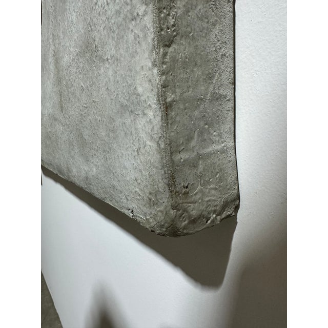 Gray French Window Mirror in Cement, Suitable for Indoor / Outdoor Use For Sale - Image 8 of 8