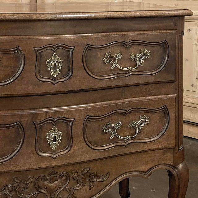Antique Country French Regence Walnut Commode For Sale - Image 10 of 18