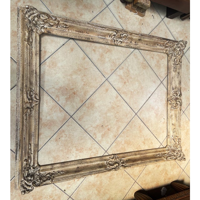 Baroque-Rococo Frame for a Mirror or Painting in Wood, 1950s For Sale - Image 12 of 14