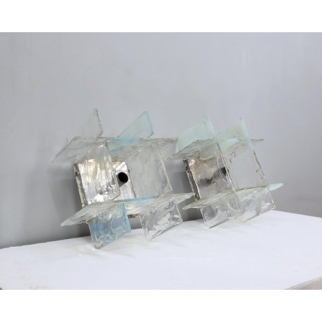 Murano Glass Sconces from Mazzega, 1960s, Set of 2 For Sale - Image 14 of 14