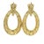 Vintage American 18k Gold 5 Carat Diamond Articulated Hoop Earrings, Pair For Sale In Miami - Image 6 of 14