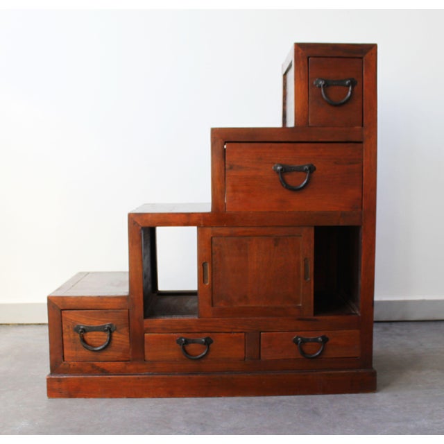 This staircase, known as a Kaidan-tansu (staircase cabinet), is designed to optimize space and integrates easily into your...