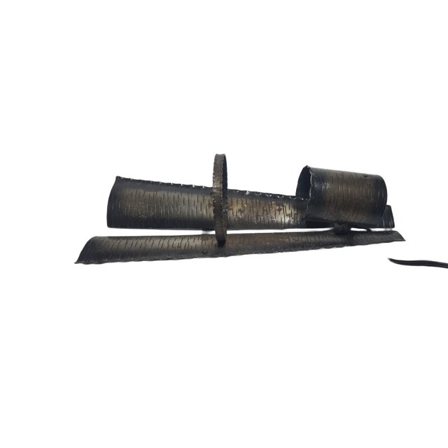 Polish Brutalist Wall Lamp, 1970s, in Very Good conditions. Designed 1970 to 1979 European Plug (up to 250V).The wiring of...