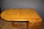 Flat desk from the Art Deco period in Norwegian birch, it opens with four drawers, middle desk, horseshoe shape, varnish...