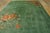 1930s Chinese Art Deco Carpet ( 8' 7" x 11' 4" - 260 x 345 cm ) Antique Art Deco Chinese Floral Green 1935 Rug, Circa...