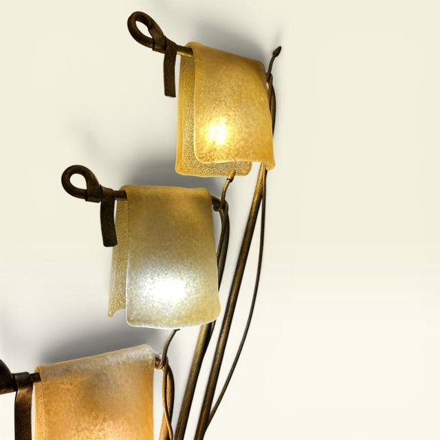 Metal Brutalist Italian Floor Lamp, 1990s For Sale - Image 7 of 8