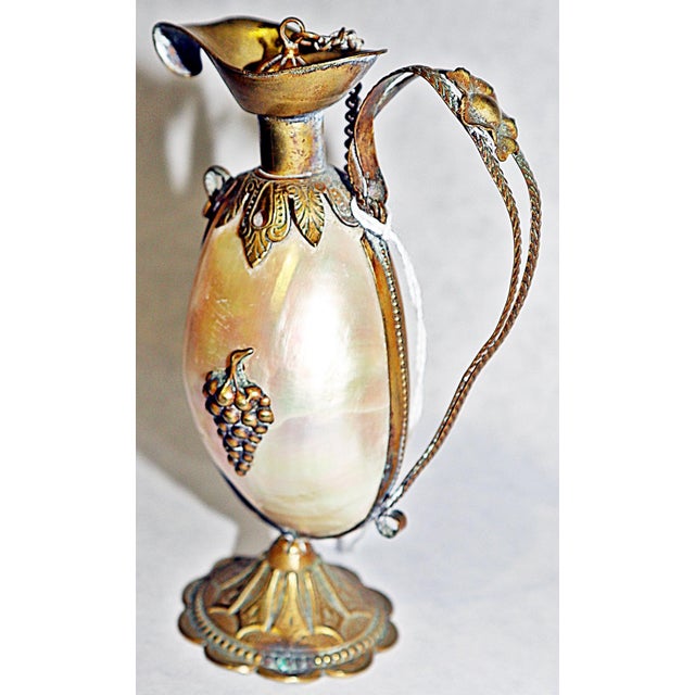 French 19c French Shell Bud Vase For Sale - Image 3 of 6