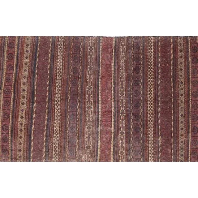 Persian 1900s Antique Soumak Kilim For Sale - Image 3 of 8
