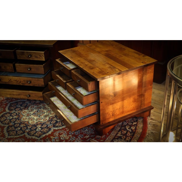 Brown Dark Chestnut Garrat 6-Drawer Bedside Tables from Laura Ashley, 2010s, Set of 2 For Sale - Image 8 of 15