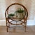 Vintage Midcentury Bamboo/Rattan Circular Shelf Unit For Sale - Image 9 of 10
