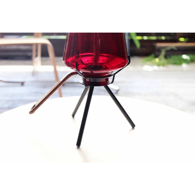 Black Scandinavian Tripod Candlestick, 1960s For Sale - Image 8 of 10