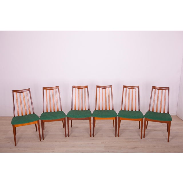 Fabric and Teak Dining Chairs by Leslie Dandy for G-Plan, 1960s, Set of 6 For Sale - Image 12 of 12