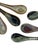 Asian Modern Vietnamese Ceramic Soup Spoons Hand Painted in Multicolor Stoneware - Set of 6 For Sale In New York - Image 6 of 8