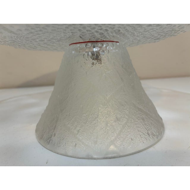 Vintage Hoya Japan Botanical Glass Pedestal Cake Stand For Sale In Philadelphia - Image 6 of 6
