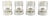 Danish Magazin Ceiling Lamps by Wilhelm Wohlert for Louis Poulsen, Set of 4 For Sale
