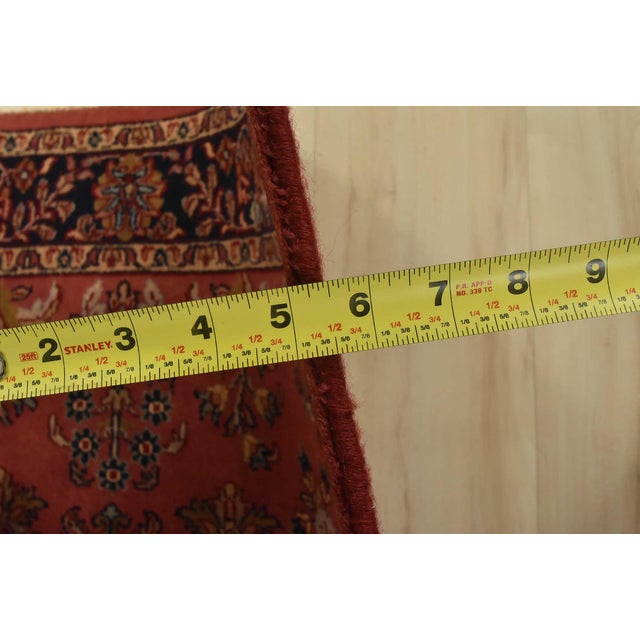 Fine Sarouk Rug 3′ X 5′ Pink Wool Traditional Hand-Knotted Oriental Carpet For Sale - Image 10 of 12