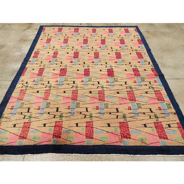 Galerie Shabab Collection Mid-20th Century Handmade Turkish Anatolian Small Room Size Carpet For Sale - Image 4 of 10