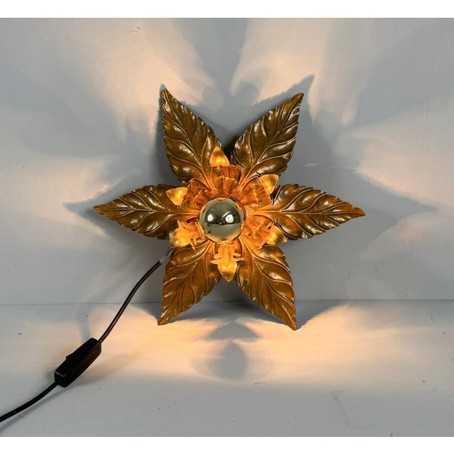 Metal Hollywood Regency Wall Lamps by Hans Kögl, 1970s, Set of 2 For Sale - Image 7 of 17