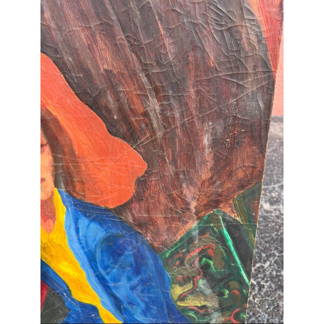 Early 20th Century Original Oil Painting For Sale - Image 5 of 10