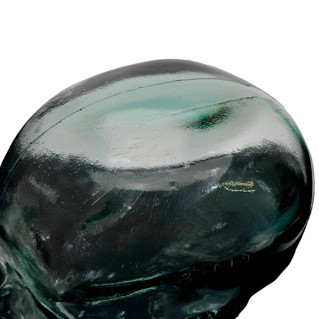 Green Late 20th-Century Recycled Glass Mannequin Head Sculpture For Sale - Image 8 of 8