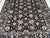 Art Deco Navy Blue Afghan Sultani Natural Dye Wool Rug, Persian Floral Botanical Design, 8′2″ × 9′11″ For Sale - Image 3 of 16