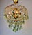 Vintage Crystal Chandelier – 1960s Hand Green Drop Crystals For Sale - Image 17 of 17