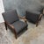 Custom Made Felix Lounge Chairs With Charcoal Performance Linen, Pair For Sale - Image 12 of 12