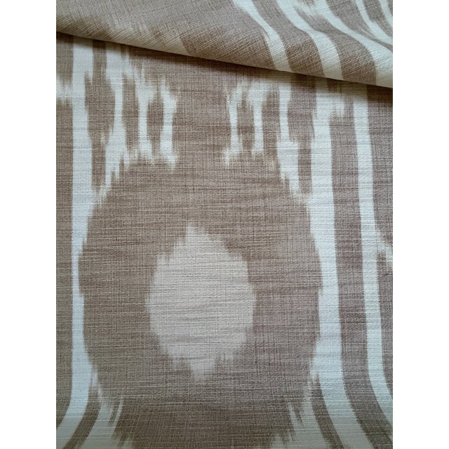 Kravet Aahana Ikat Walnut Upholstery Fabric 3 1/4 Yards For Sale In Raleigh - Image 6 of 6