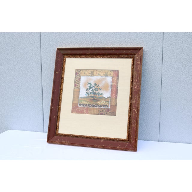 2000 - 2009 Contemporary Douglas Little Trees Landscape Mixed-Media & Collage Framed Artwork For Sale - Image 5 of 18