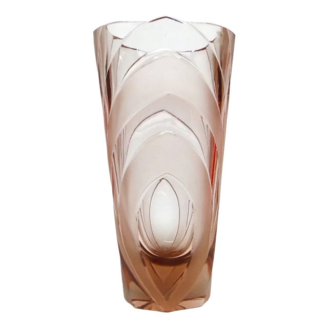 Art Deco Vase from Moser, Czechoslovakia, 1930s For Sale