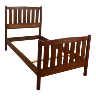 Stickley Mission Oak Twin Bedframe For Sale