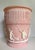 Pink 1970s Pink Neoclassical Roman Relief Cachepot Planter, Attributed to Incolay For Sale - Image 8 of 11