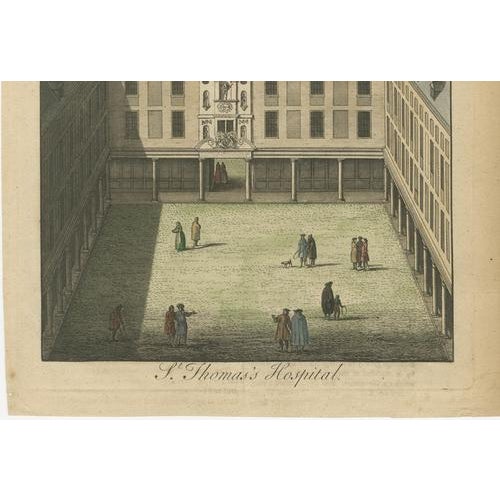 Toms, St Thomas' Hospital, London, 1700s, Engraving For Sale - Image 4 of 10