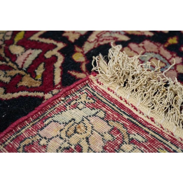Red Antique Isfahan Rug 4'7'' x 7'10'' For Sale - Image 8 of 8