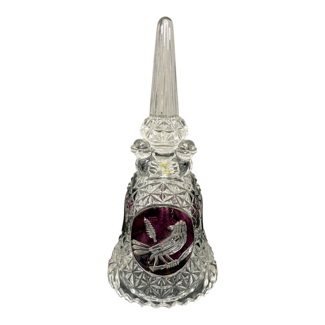 Hofbauer Vintage "Byrdes Collection" 24% Lead Crystal Bell For Sale
