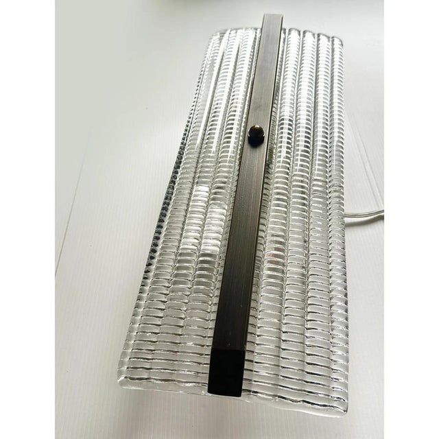 Brunish Diamanted Rectangular Murano Glass Wall Sconces by Simoeng for Simoeng, Set of 2 For Sale - Image 4 of 8