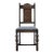 Vintage Antique Solid Oak Rustic Gothic Jacobean Tudor Style Dining Side Chair For Sale