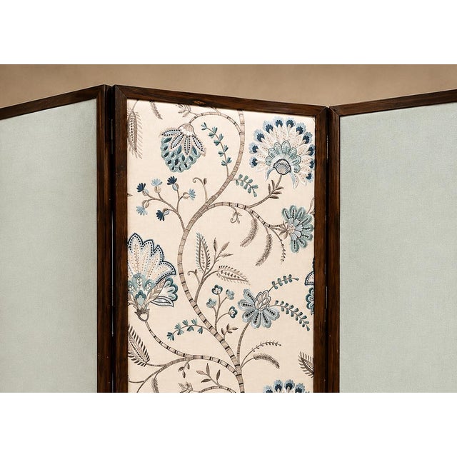 Three-Panel Screen in Brazilian Rosewood & Upholstered Fabrics by Sergio Rodrigues, 1960s For Sale - Image 9 of 14
