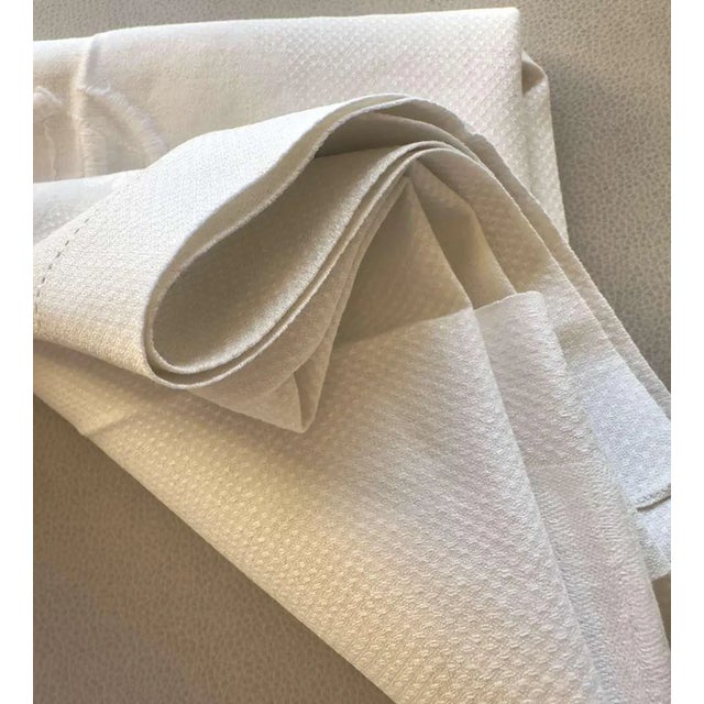 "A magnificent example of antique French heirloom linen making, featuring a beautifully hand embroidered monogram âDâ...