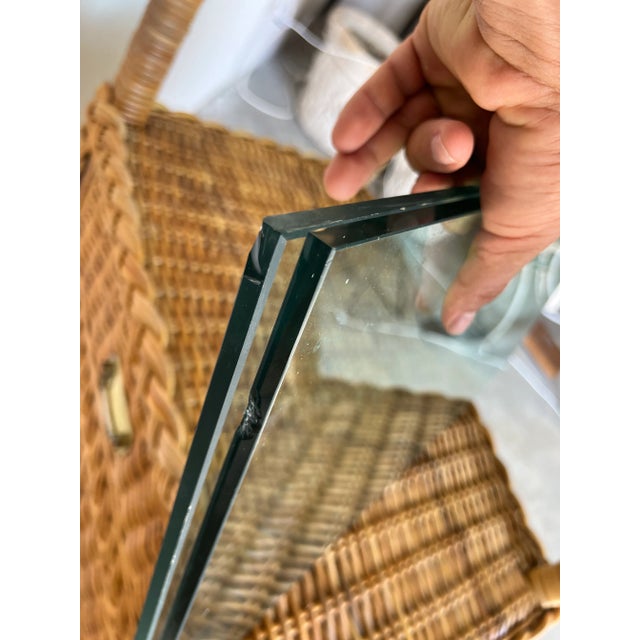 Bielecky Brothers Style - Boho Chic Rattan Wrapped Bookshelf For Sale - Image 11 of 13