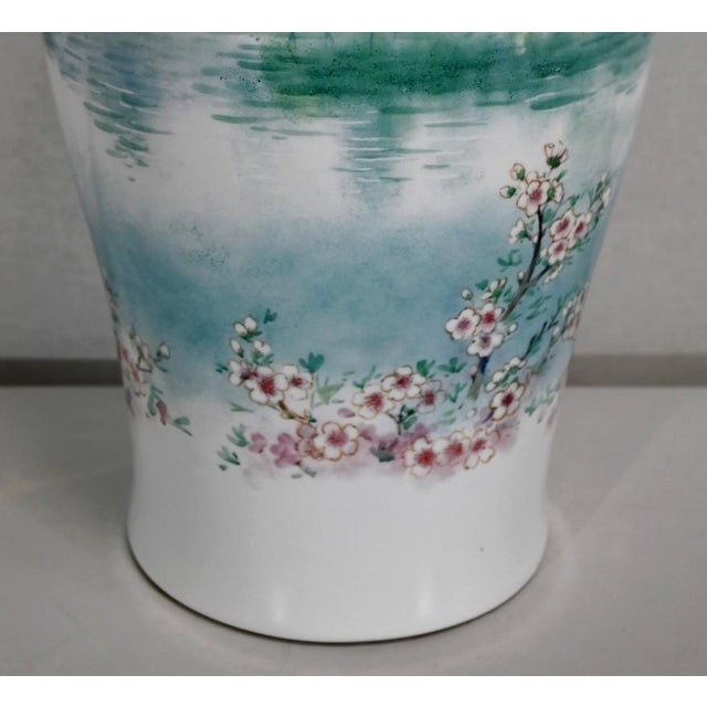 Large Japanese Porcelain Vase, 1950s For Sale - Image 6 of 18
