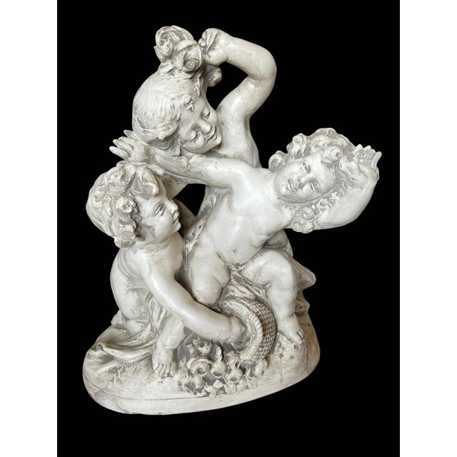 French Early 20th Century Raphael Charles Peyre (1872-1949) Figural Sculpture Titled 'Bataille De Fleurs' For Sale - Image 3 of 18