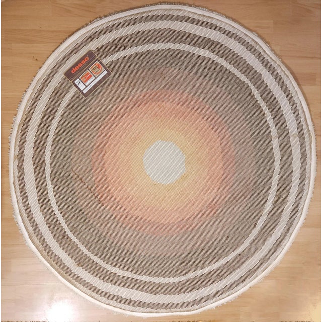 Mid-Century Modern Round Evelet Rug from Desso, 1970s For Sale - Image 3 of 5