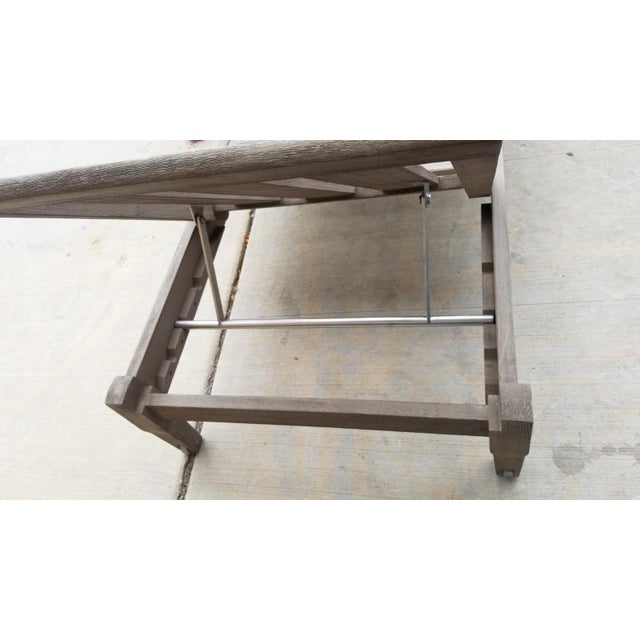 Restoration Hardware Santa Monica Teak Lounge Chair Chairish