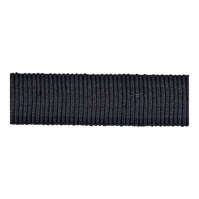 SAMPLE - Schumacher Medium Faille Tape In Charcoal For Sale