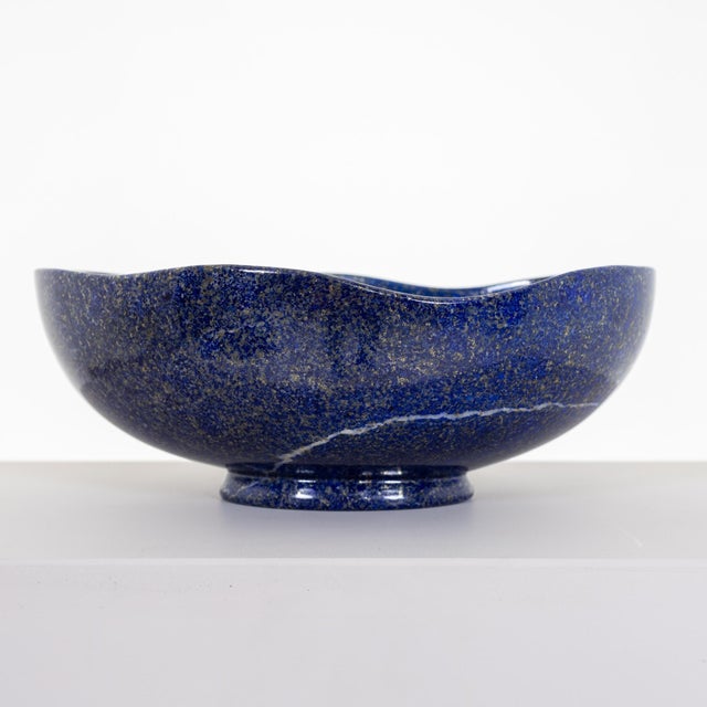 Gemstone Gemstone bowl - Lapislazuli, Germany 1960s/70s For Sale - Image 7 of 7